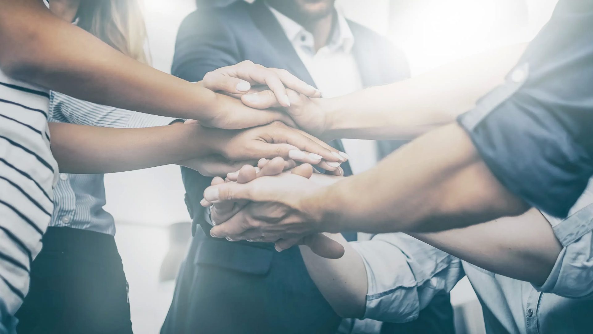 Teamwork haende zusammenarbeit