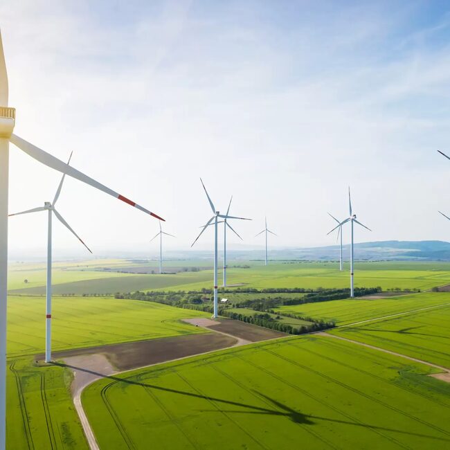 Windpark erneuerbare energie